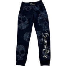 Boxeur Des Rues Embroidered Sweatpants Black-Gold