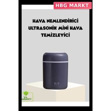 HBG Markt Mey Ithalat® LED Işıklı USB Nemlendirici – Sürekli ve Aralıklı Püskürtme Modu
