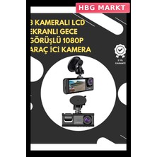 HBG Markt Mey Ithalat® G-Sensör ve Hareket Algılama Destekli 1080P Araç Içi Güvenlik Kamerası