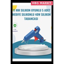 HBG Markt 40W Sıcak Mum Tabancası 5 Silikon