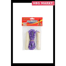 HBG Markt Ahşap Saplı Atlama Ipi 1 Adet Spor Fitness Ekipmanı