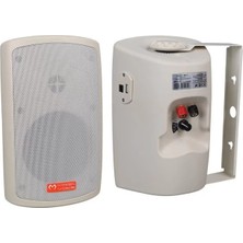 Canarino Magicvoice Mv-36 11 cm 50 Watt Komütatörlü Hat Trafolu Krem Beyaz Sütun Hoparlör (2'li Takım)