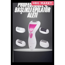 HBG Markt Mey Ithalat® Şarjlı Epilasyon Cihazı Çok Başlıklı Ayak Bakımına Uygun Epilatör Aleti