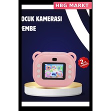 HBG Markt Termal Baskı Destekli Mini Kamera Çocuklar Için Çok Amaçlı Fotoğraf Makines