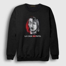 Presmono Unisex Siyah Tokyo V2 La Casa De Papel Sweatshirt