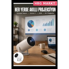 HBG Markt HY-300 Taşınabilir Akıllı Projektör 720P
