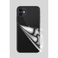 Moontime Alaçatı Iphone 11 Uyumlu Ön+Arka+Kamera Çerçeve Koruyuculu 360 Derece Ekran Koruyucu Jelatin