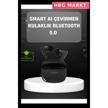 HBG Markt Yapay Zeka Destekli Bluetooth Kulaklık Anlık Çeviri