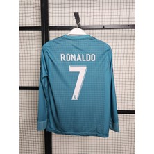 Candy Cup Yeni Sezon 2025/2026 Ronaldo Turkuaz Uzun Kol Yetişkin 7 Numara