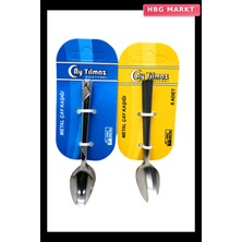 HBG Markt 6 Parça Metal Çay Kaşığı Şık ve Kullanışlı Çay Kaşığı Seti