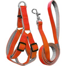 Melonika Gezdirme Kayışlı Dokuma Köpek Göğüs Tasma Seti 40*60-110 cm Tcu