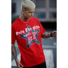 Blow Up Future Gen Bilind Kırmızı Oversize Erkek T-Shirt 141650