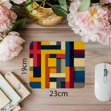 Moontime Alaçatı Mat Doku Üzerine Çizgisel Sanat Mouse Pad - 19X23 cm 2 mm Dikdörtgen Ithal Baskılı Mouse Pad