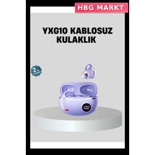 HBG Markt Mey Ithalat® Kulak Arkası Klipsli Bluetooth Kulaklık YXG10 Silikon Malzemeli Ergonomik