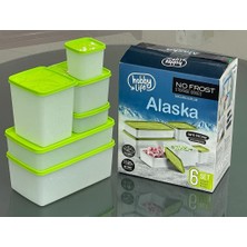 Asitan Hobby Life Alaska Derin Dondurucu Saklama Kabı 6'li Set Yeşil
