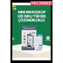 HBG Markt Mey Ithalat® LED Aydınlatmalı 80–200 Kat Büyütmeli Cep Mikroskop