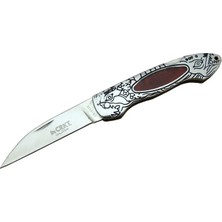 Melonika Crkt Cr 0124 Rd Kamp Çakı 20 cm - Metal Desenli Sap, Kılıflı, Kutulu
