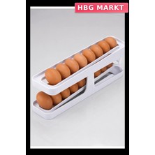 HBG Markt Iki Katlı Kayar Raylı Buzdolabı Yumurta Düzenleyici