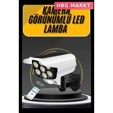HBG Markt Mey Ithalat® LED Lamba-Güneş Paneli Destekli Uzaktan Kumandalı Solar LED Lamba