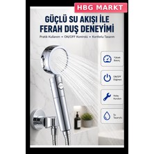 HBG Markt Duş Başlığı Masaj Etkili ve Şelale Sisi Modu