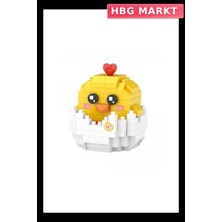 HBG Markt Kabuklu Civciv Mini Blok Oyuncak 150 Parça Eğitici Set