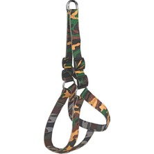 Melonika Köpek Göğüs Tasma Seti Dokuma 3 Cm*70-90 cm Kamuflaj