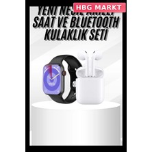 HBG Markt Akıllı Saat: Gümüş Kasa ve Bej Kordon, 45 mm Ekran