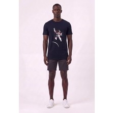 Blow Up Gmail Future Gen Astrnot Siyah Dar Kalıp Erkek T-Shirt 141673