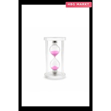HBG Markt Orta Boy Cam Kum Saati Cam Standlı Çap 6.8cm Yükseklik 12CM