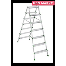 HBG Markt Mey Ithalat® Sm Saraylı 7+7 Çift Taraflı Alüminyum Merdiven