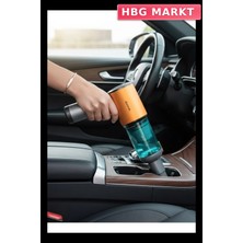 HBG Markt Mey Ithalat® Araç Içi Mini El Süpürgesi Şarjlı Güçlü Vakum