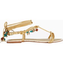 Kurt Geiger Roux Charm Düz Deri Sandalet