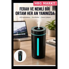 HBG Markt Ultrasonik Aromaterapi Difüzör Nemlendirici LED Işıklı Sessiz USB