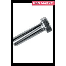 HBG Markt Mey Ithalat® M18X40 Civata Beyaz Tam Paso 5 Adet