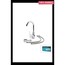 HBG Markt Krom Delta Lavabo Bataryası Aç Kapa KTX-2639