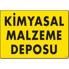 Melonika Kimyasal Malzeme Deposu Uyarı Levhası 25X35 Kod: 792