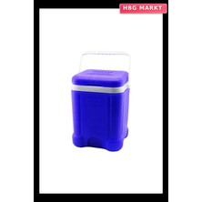 HBG Markt Toros 20LT Kare Buzluk Mavi Plastik Taşıma Kulplu BRKT-504248 (5647)