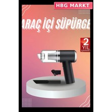 HBG Markt Mini Vakumlu Araç Süpürgesi 120W 5500PA Güçlü Emiş