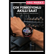 HBG Markt Modern Tasarımlı Akıllı Saat Geniş Amoled Ekran