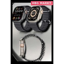 HBG Markt Mey Ithalat® Yeni Nesil Ultra Akıllı Saat Titreşimli, Uyku & Sağlık Takibi, Çift Kordon