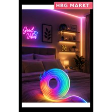HBG Markt Rgb Akıllı Neon Şerit LED 16 Milyon Renk ile Dekoratif Aydınlatma