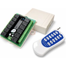 Meon Robotik Otomasyon 12 Kanal 433 Mhz Kablosuz Rf Alıcılı Röle Kartı Dc 12V – Kutulu Kumandalı