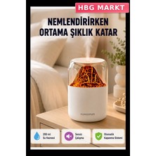HBG Markt Ultrasonik Uçucu Yağ Difüzörü 280ML Alev Efektli Sessiz Nemlendirici