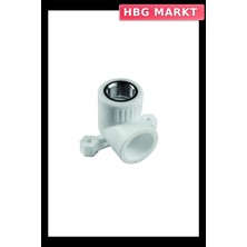 HBG Markt Mey Ithalat® Pvc Boru Pprc Sıva Altı Tekli Iç Dişli Batarya Bağlantısı 20X1/2'' 10 Adet