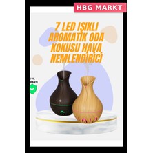 HBG Markt Mey Ithalat® LED Işıklı Ultrasonik Oda Nemlendirici ve Uçucu Yağ Difüzörü