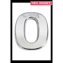 HBG Markt Mey Ithalat® Cemax Krom Yapışkanlı 0 Rakamı 5 cm