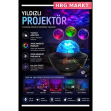 HBG Markt Yıldızlı Projektör Ev ve Eğlence Mekanları Için Atmosfer Aydınlatması