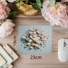 Moontime Alaçatı Mat Kağıt Efektli Geometrik Mousepad - 19X23 cm 2 mm Dikdörtgen Ithal Baskılı Mouse Pad