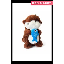 HBG Markt 50 cm Su Samuru Peluş Oyuncak Yumuşak Sevimli Hayvan Figürü