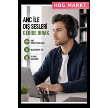 HBG Markt Kablosuz Bluetooth Kulaklık Siyah Işlevsel